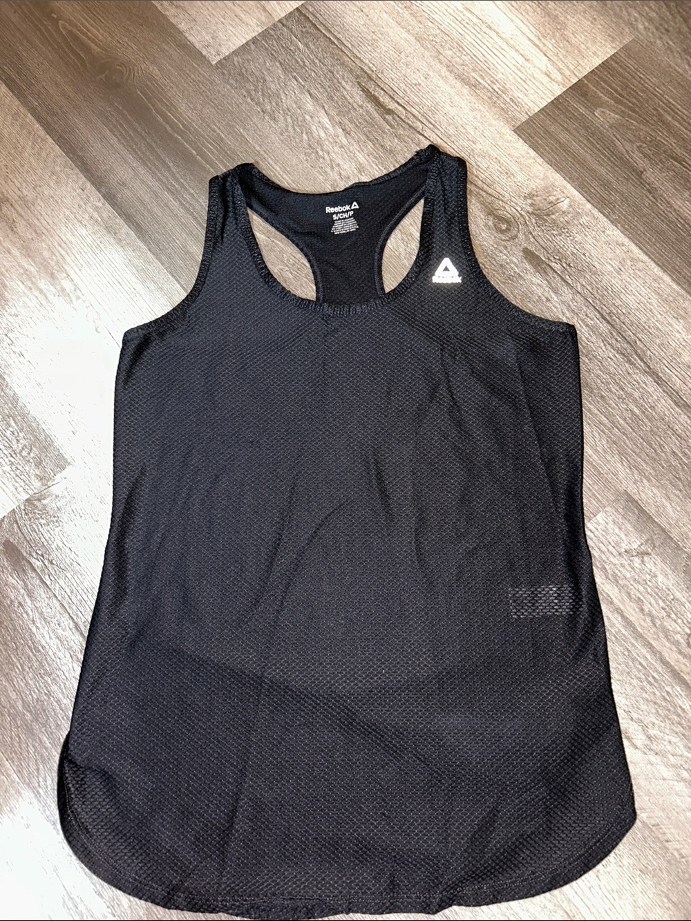 Reebok Black Racerback Mesh Training Tank